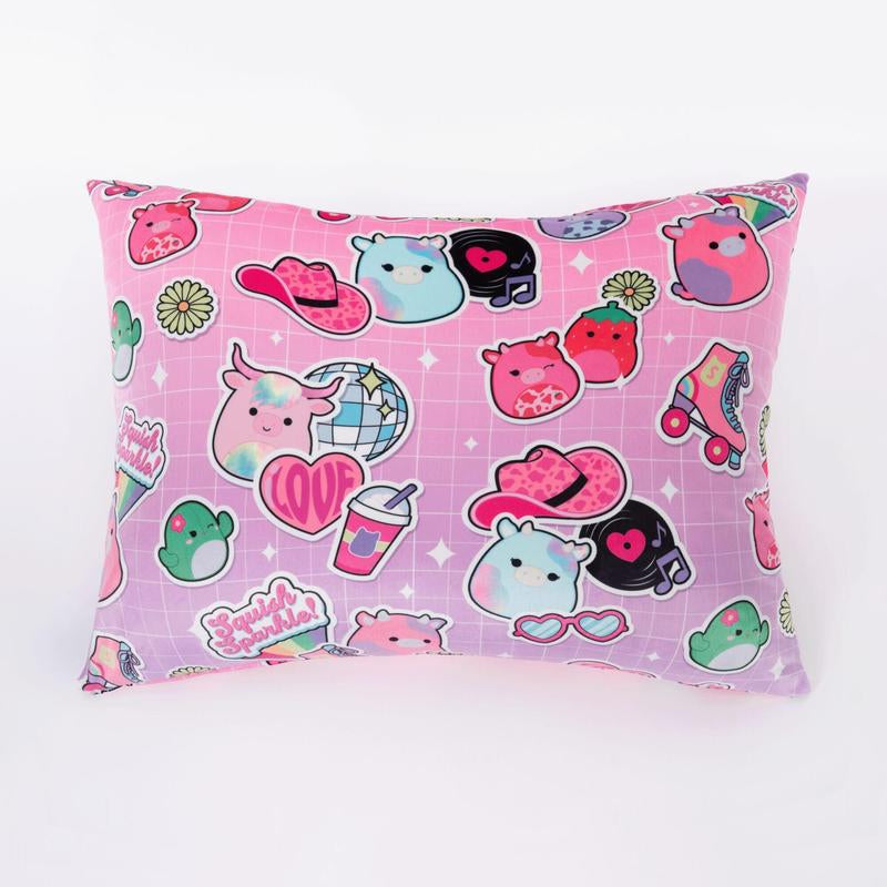 Squishpillow Standard Pillowcase Super Soft Stretchy Fabric Vibrant Colors & Playful Prints Perfect Pair for Squishpillow Adds Charm to Any Room