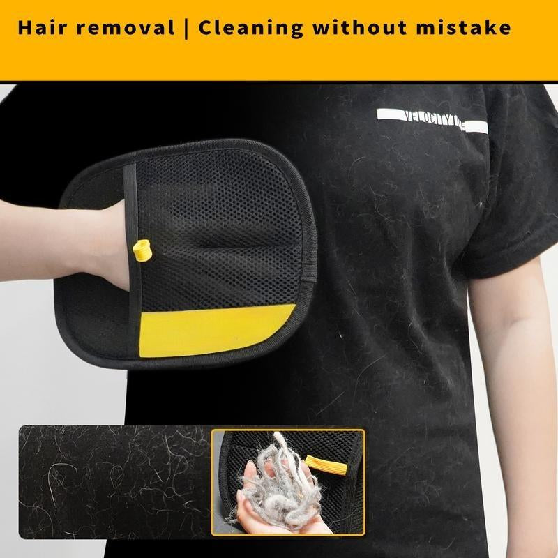 Pet Hair Remover Electrostatic Gloves Two-Way Brush Sticky Hair Remover Cat Hair Dog Hair Glover Grooming Removal Cleaning