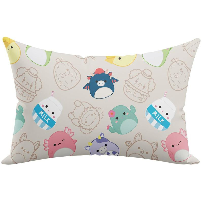 Squishpillow Standard Pillowcase Super Soft Stretchy Fabric Vibrant Colors & Playful Prints Perfect Pair for Squishpillow Adds Charm to Any Room
