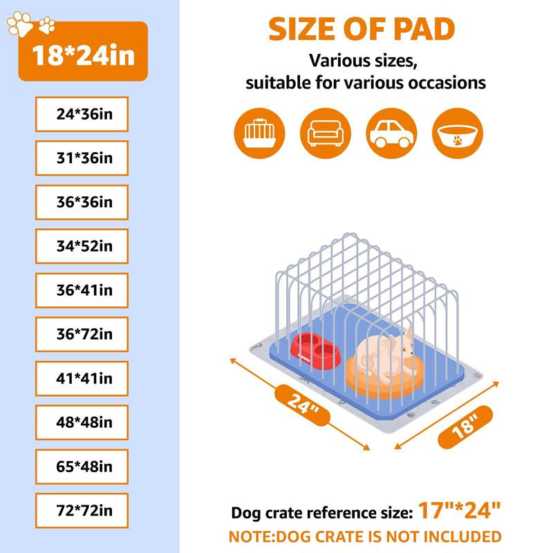 LOOBANI 6 Pack Washable Dog Pee Pad Quick Absorbent Non-Slip Waterproof Mat for Pet Fences & Incontinence Clean Training Mat with Unique Pattern Print
